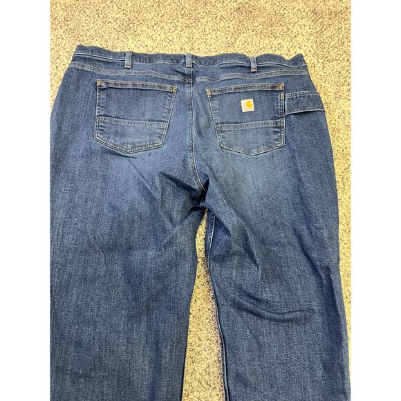Carhartt Relaxed Fit Women's Carpenter Denim Jeans,‎ Size 24 PLUS Medium Wash - Picture 9 of 13